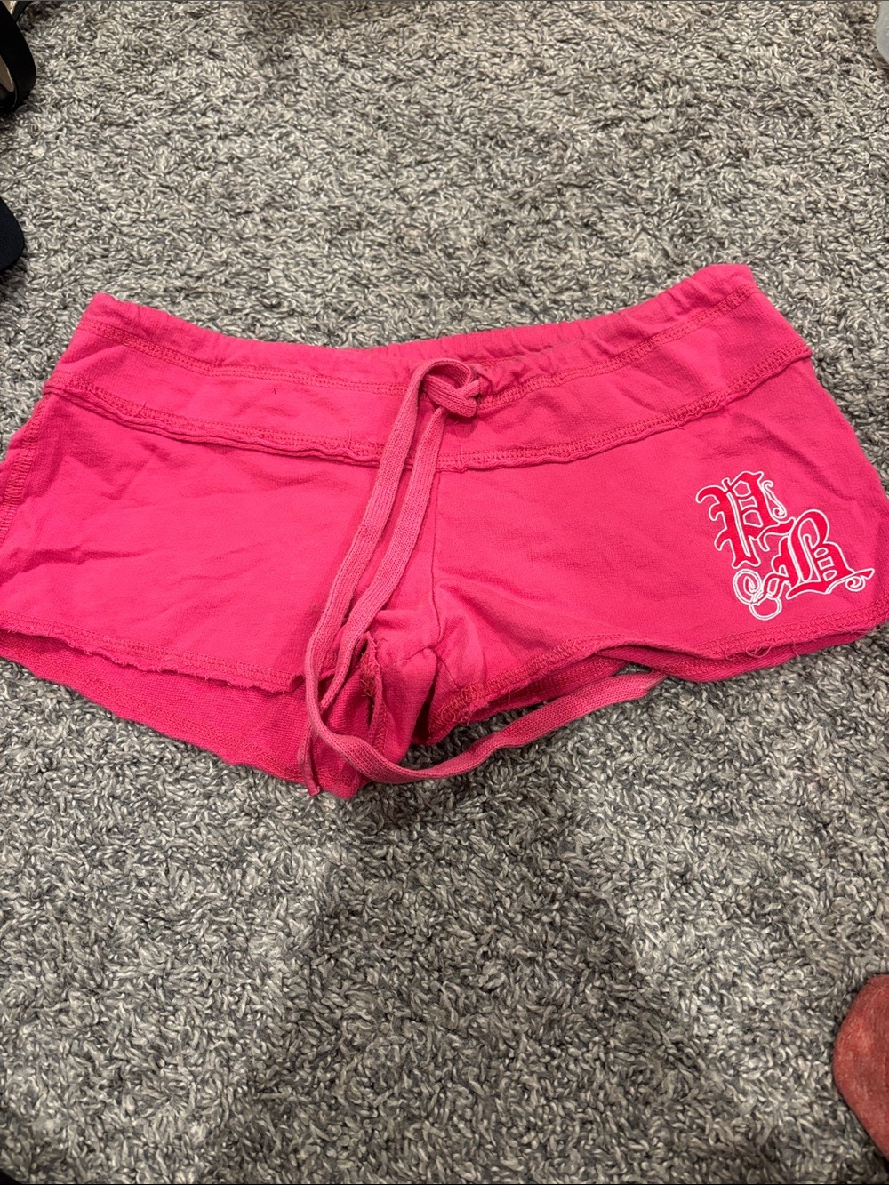 PLAYBOY Hot Pink Women's Drawstring Bike Shorts